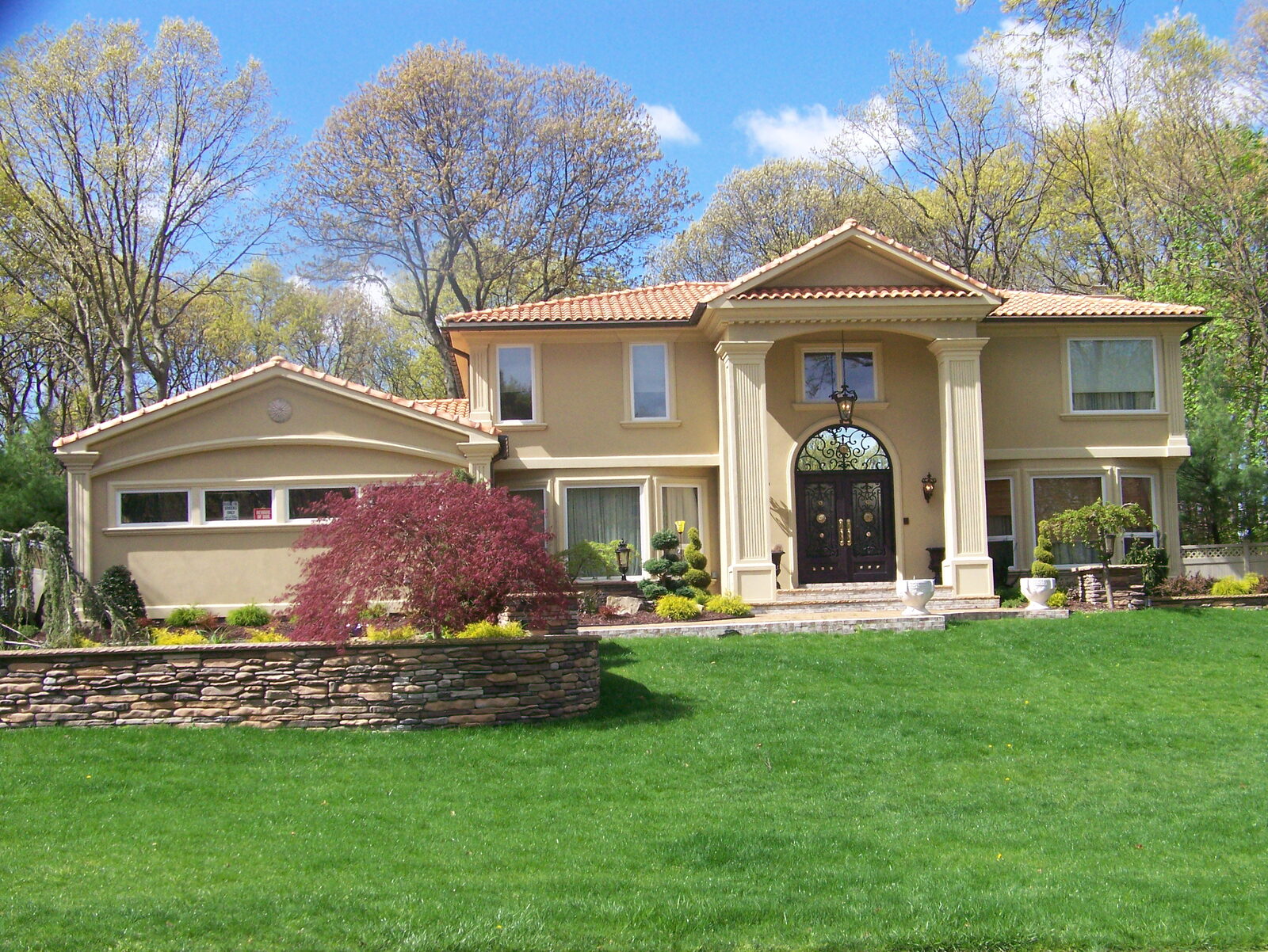 Clay tile roof — Dix Hills